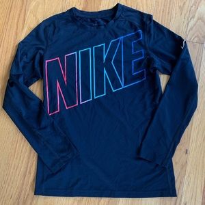 Nike Boys’ Dri-Fit Long Sleeved Shirt, Large